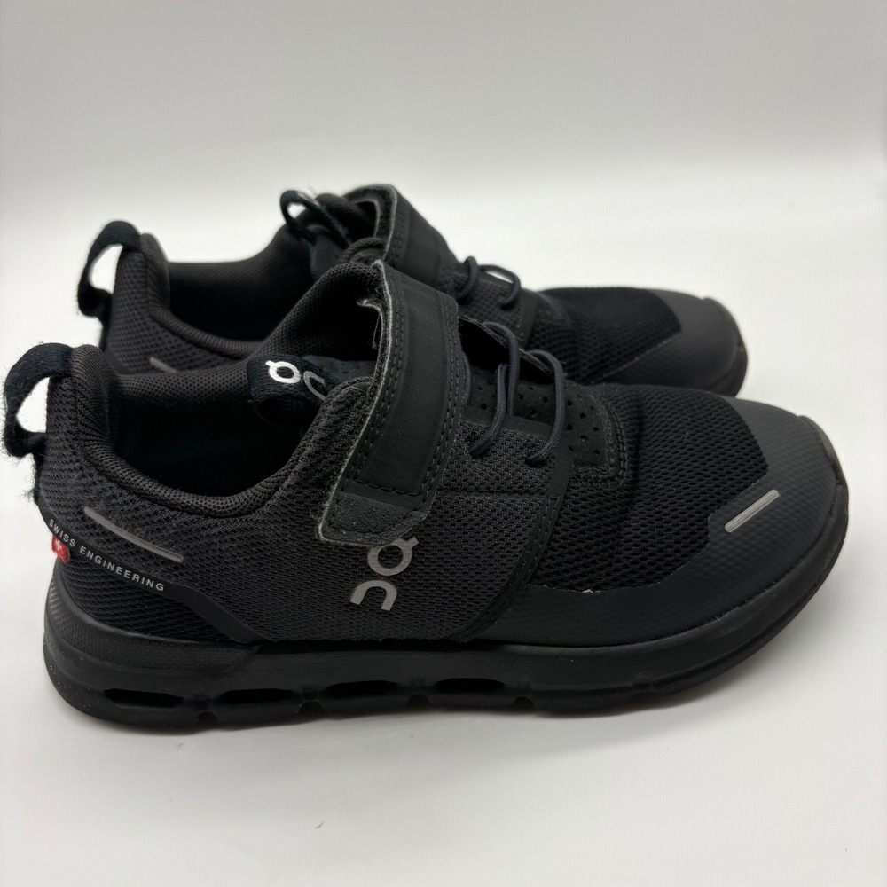 On Running Kids Black Mesh Sneakers